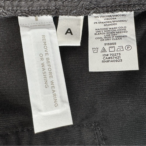 LOFT Plus Black Midrise Velour Skinny Pants size 22 NWT - Picture 15 of 16